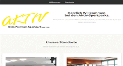 Desktop Screenshot of aktiv-sportparks.de