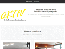 Tablet Screenshot of aktiv-sportparks.de